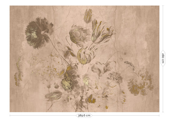 KEK Amsterdam Wandbild Fresco Flowers Uyterlinde