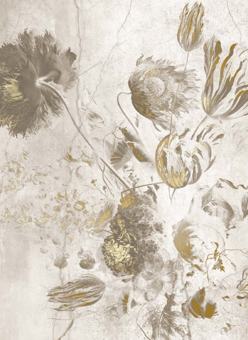 KEK Amsterdam Wandbild Fresco Flowers Uyterlinde - White 195 cm