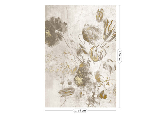 KEK Amsterdam Wandbild Fresco Flowers Uyterlinde