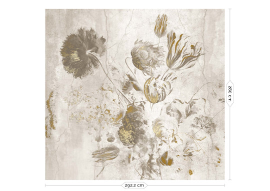 KEK Amsterdam Wandbild Fresco Flowers Uyterlinde