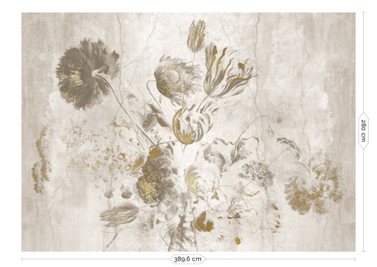 KEK Amsterdam Wandbild Fresco Flowers Uyterlinde