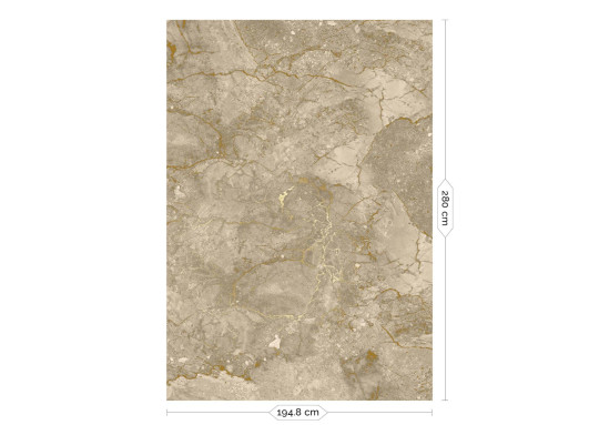 KEK Amsterdam Carta da parati panoramica Marble Beige Uyterlinde