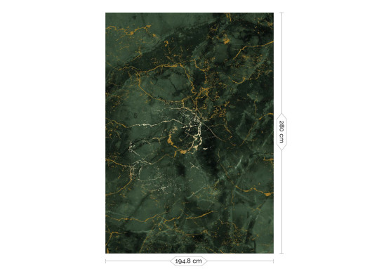 KEK Amsterdam Wandbild Marble Green Uyterlinde - 195 cm