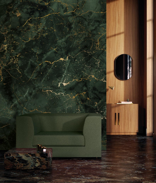 KEK Amsterdam Wandbild Marble Green Uyterlinde - 292 cm