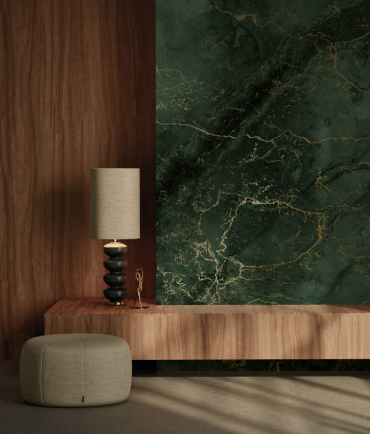 KEK Amsterdam Wandbild Marble Green Uyterlinde - 292 cm