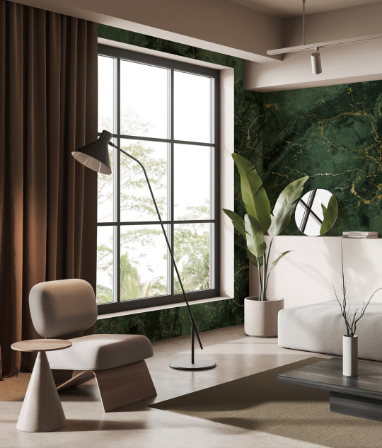 KEK Amsterdam Wandbild Marble Green Uyterlinde - 292 cm