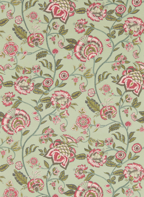 Clarke & Clarke Tapete Barmeri - Sage/ Blush