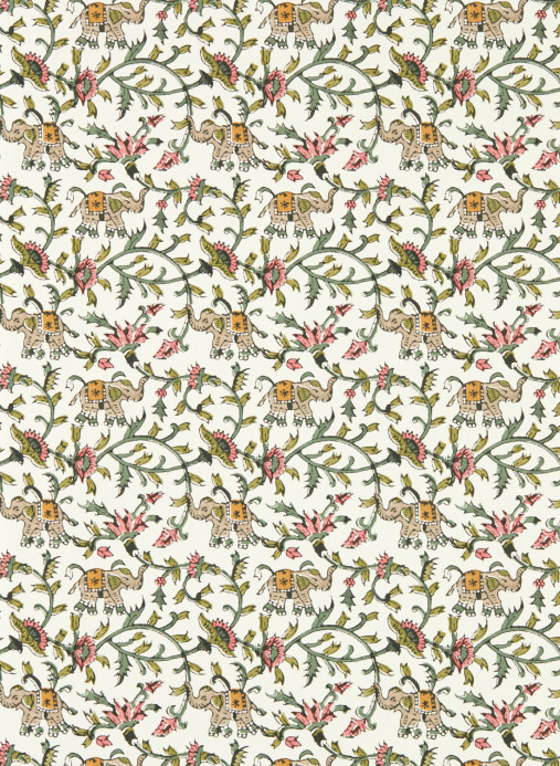 Clarke & Clarke Tapete Hathi - Sage Blush