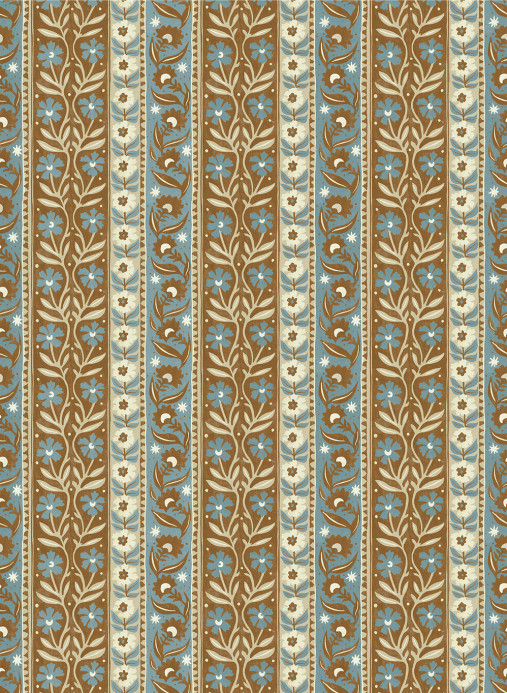 Josephine Munsey Tapete Arber Stripe - Brown and Blue