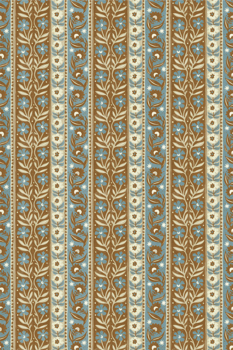Josephine Munsey Tapete Arber Stripe - Brown and Blue
