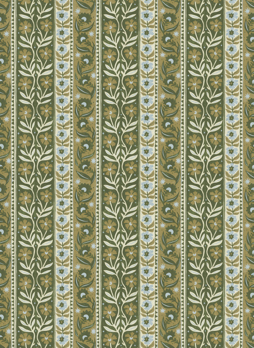Josephine Munsey Tapete Arber Stripe - Green and Blue