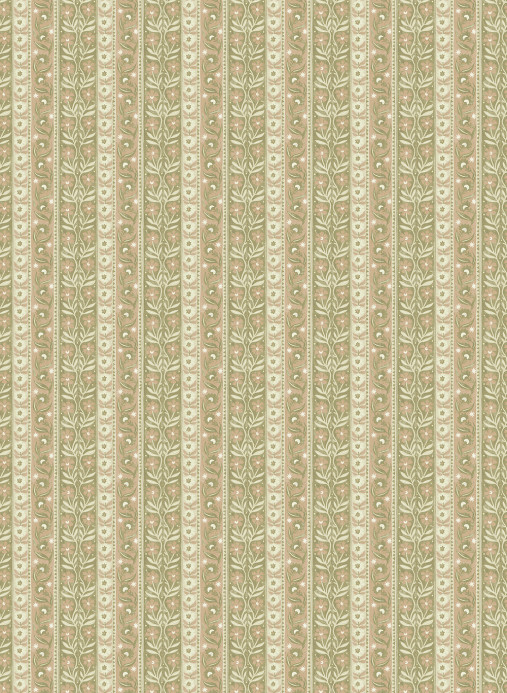Josephine Munsey Tapete Arber Stripe - Pink and Olive