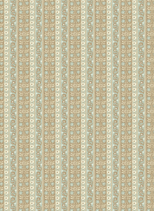 Josephine Munsey Tapete Arber Stripe - Stone and Aqua