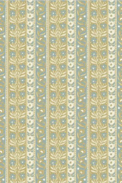 Josephine Munsey Tapete Arber Stripe - Yellow and Aqua