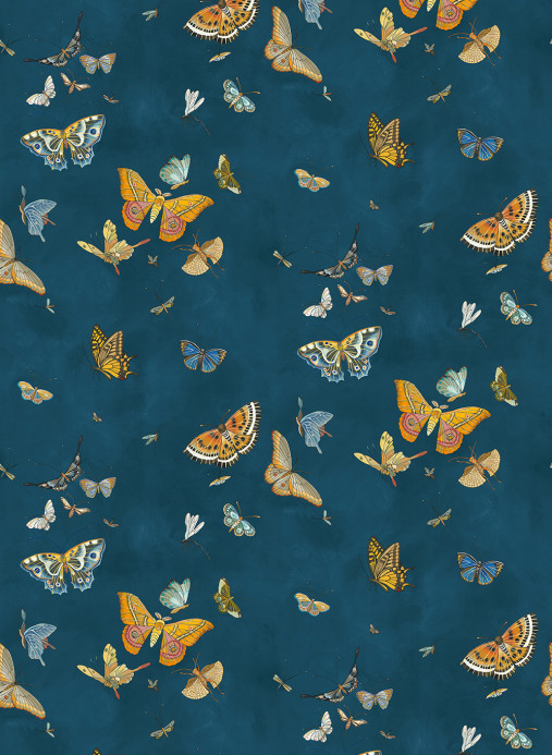 Josephine Munsey Tapete Butterflies - Bright Navy