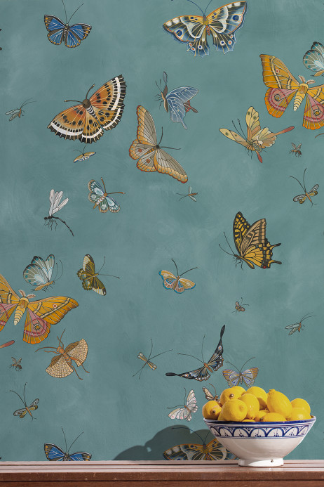 Josephine Munsey Tapete Butterflies - Celadon