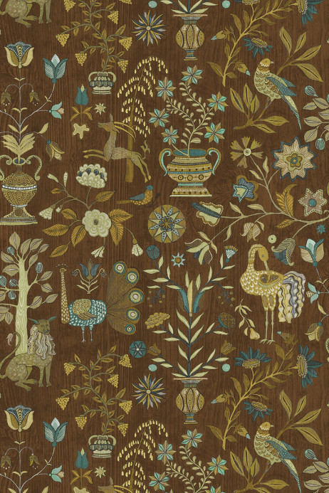 Josephine Munsey Tapete Fable Garden - Brown