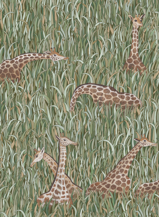 Josephine Munsey Tapete Giraffes - Green