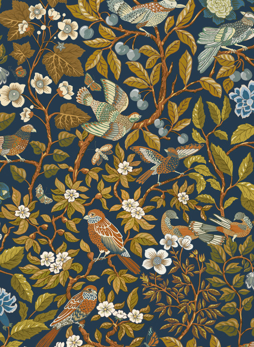 Josephine Munsey Tapete Noise Nextdoor - Blue and Olive