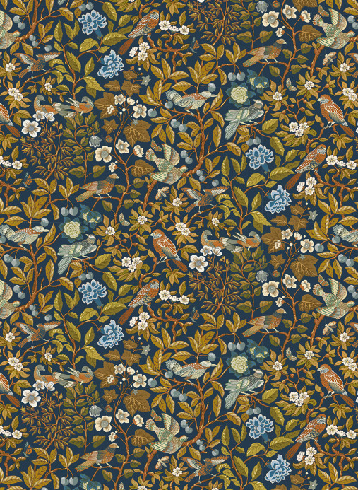 Josephine Munsey Tapete Noise Nextdoor - Blue and Olive