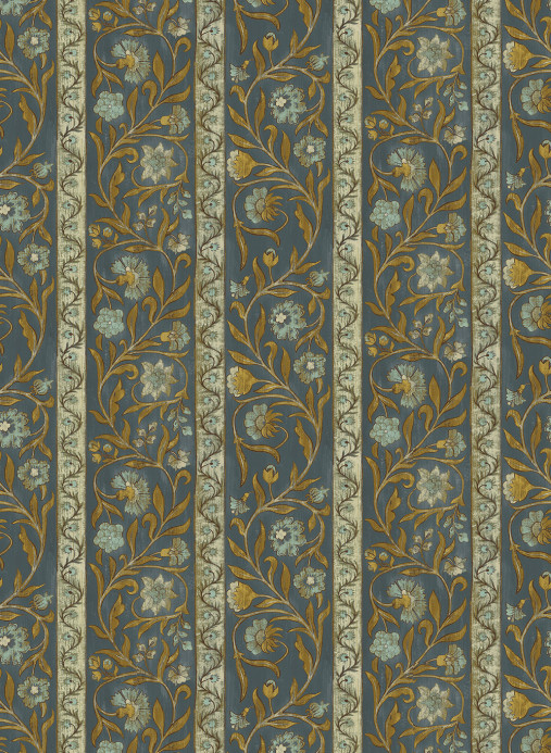 Josephine Munsey Tapete Potter Stripe - Blue and Olive