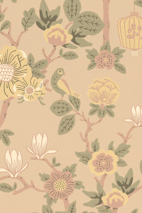 Majvillan Wallpaper Tokyo Tea - Mochi Pink