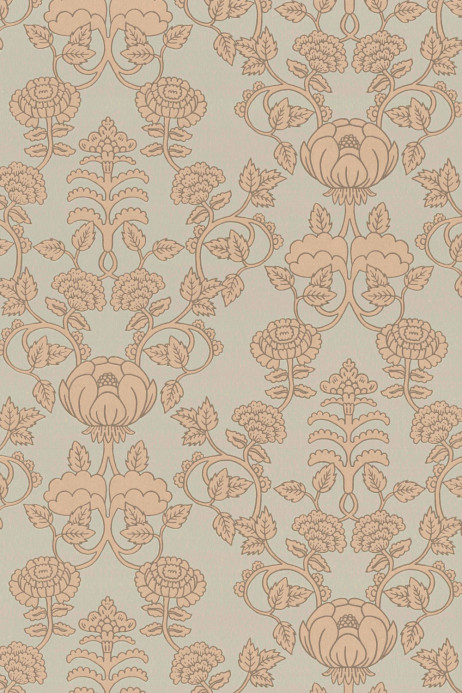 Majvillan Papier peint Cheri Spritz - Vintage Blue Green