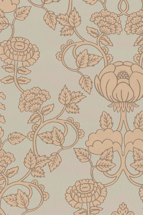 Majvillan Papier peint Cheri Spritz - Vintage Blue Green