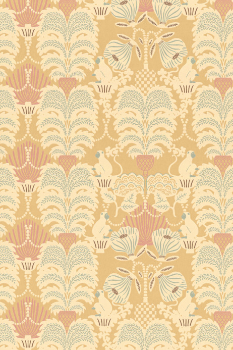 Majvillan Papier peint Hello Monkey - Lion Yellow