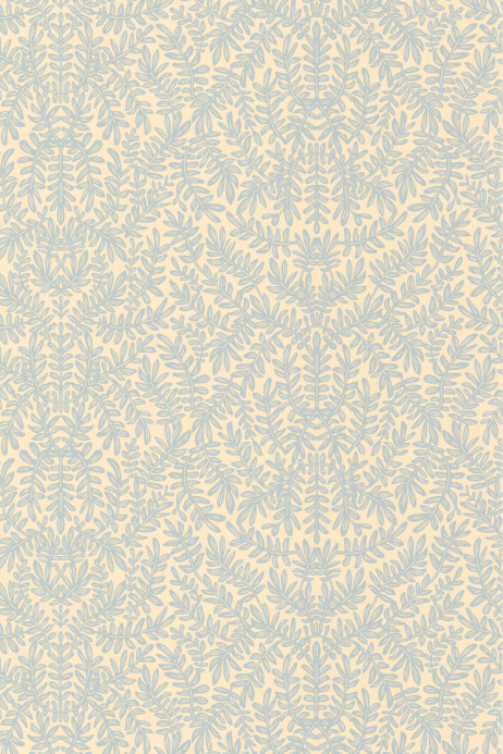Majvillan Wallpaper French Blond - Sea Breeze Blue