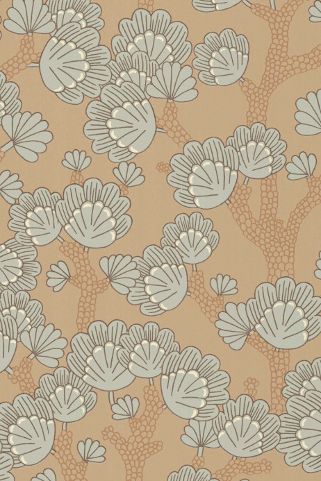Majvillan Wallpaper Beachy Breeze - Milky Coconut Brown