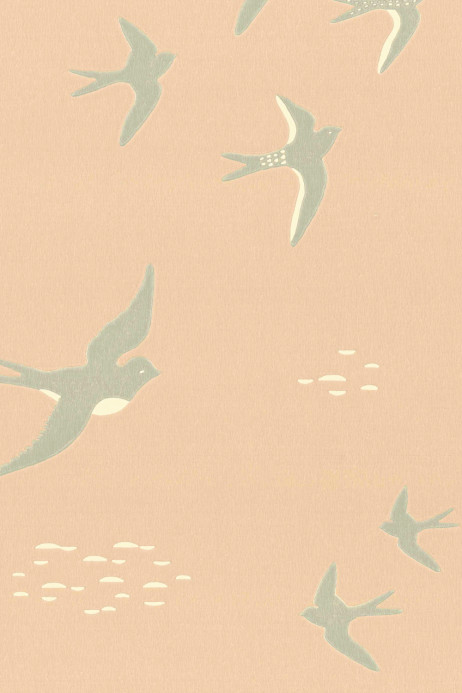 Majvillan Tapete Follow the Wind - Blush Beige