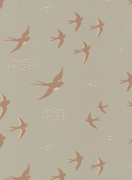 Majvillan Tapete Follow the Wind - Sea Mist Blue