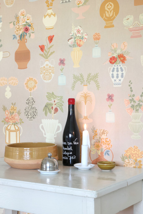 Majvillan Wallpaper Floral Daiquiri