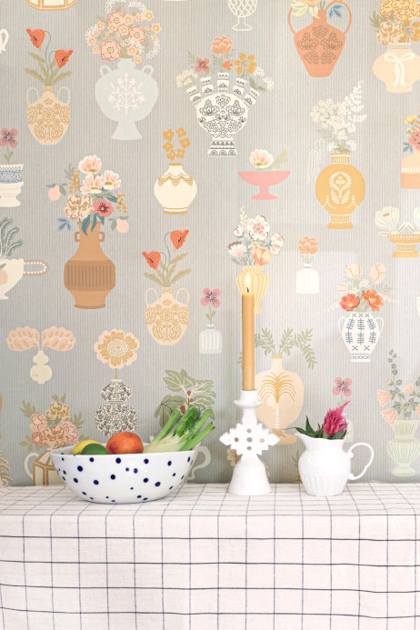 Majvillan Wallpaper Floral Daiquiri