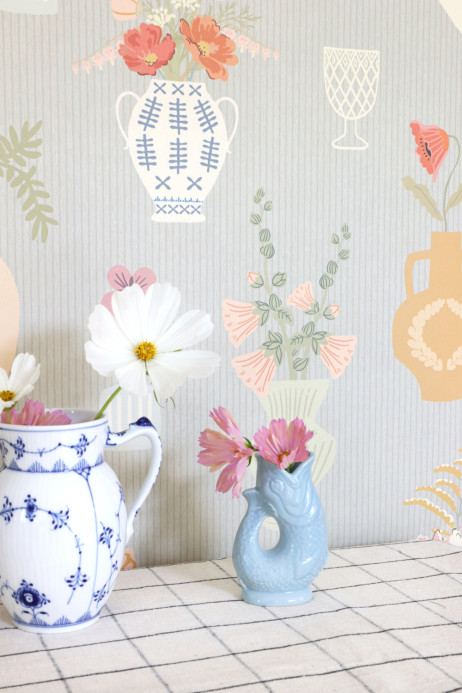 Majvillan Wallpaper Floral Daiquiri