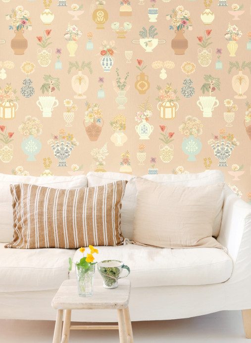 Majvillan Wallpaper Floral Daiquiri