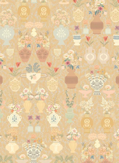 Majvillan Tapete Summer Spritz - Lion Yellow