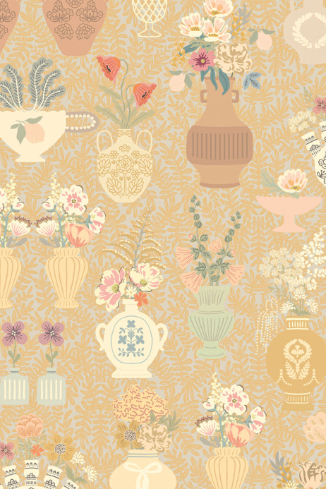 Majvillan Tapete Summer Spritz - Lion Yellow