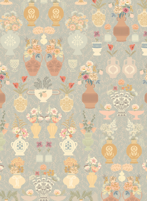 Majvillan Tapete Summer Spritz - Vintage Blue