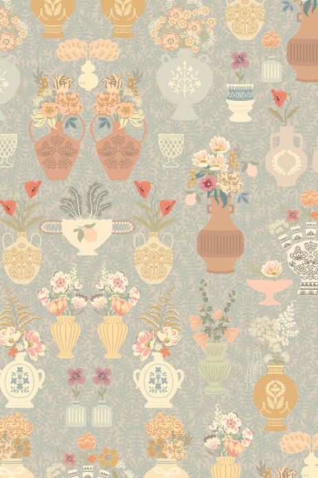 Majvillan Tapete Summer Spritz - Vintage Blue