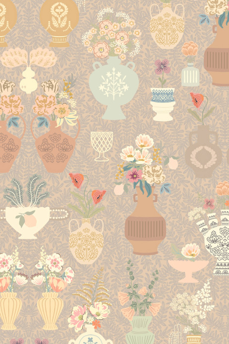 Majvillan Tapete Summer Spritz - Smoky Sand