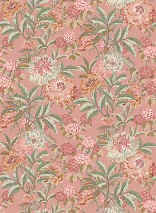 GP & J Baker Tapete Summer Peony - Red