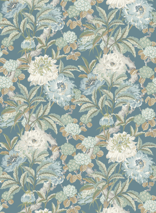GP & J Baker Tapete Summer Peony - Denim