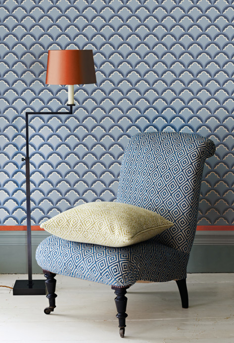 GP & J Baker Tapete Mount Temple Small - Blue