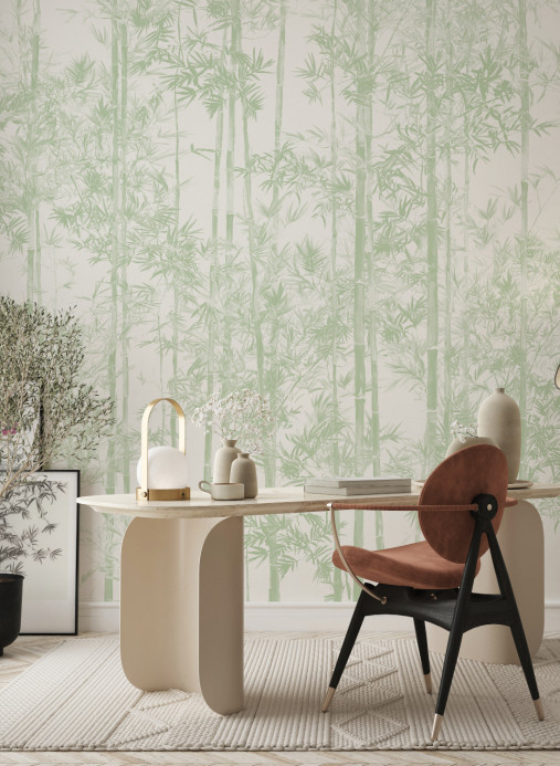 Sian Zeng Carta da parati panoramica Bamboo Green