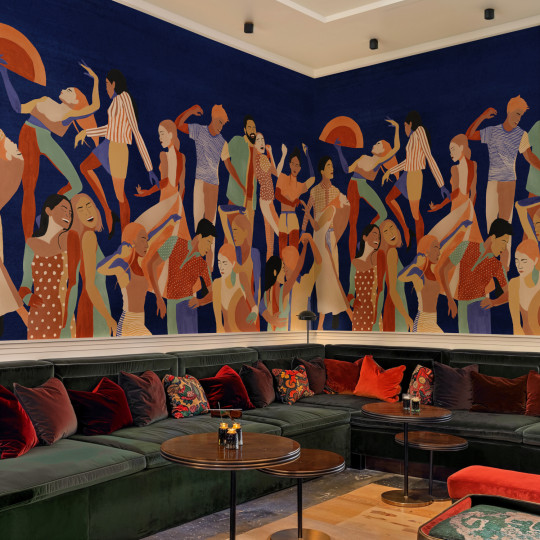 Tres Tintas Wandbild Verbena - Mazarine