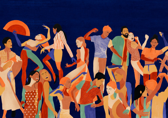 Tres Tintas Wandbild Verbena - Mazarine