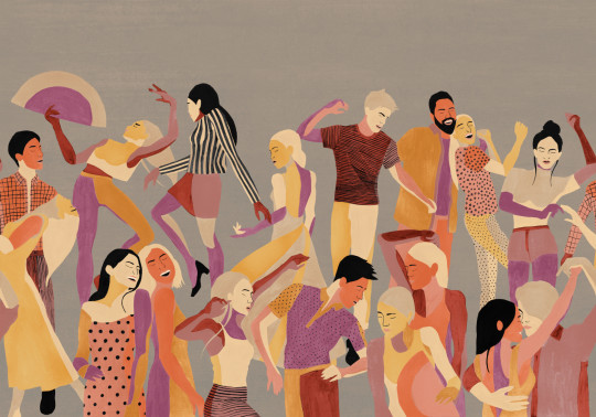 Tres Tintas Wandbild Verbena - Grey