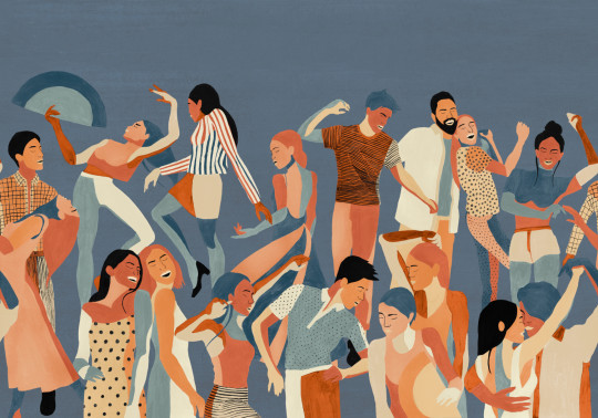 Tres Tintas Wandbild Verbena - Blue